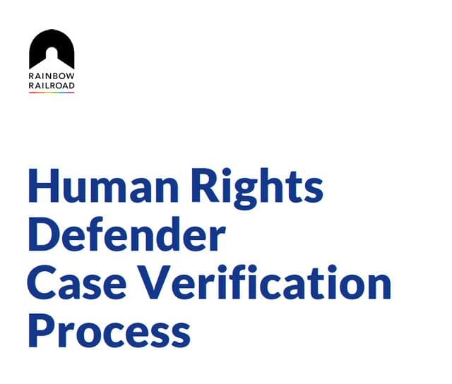 Human Rights Defender Case Verification Process