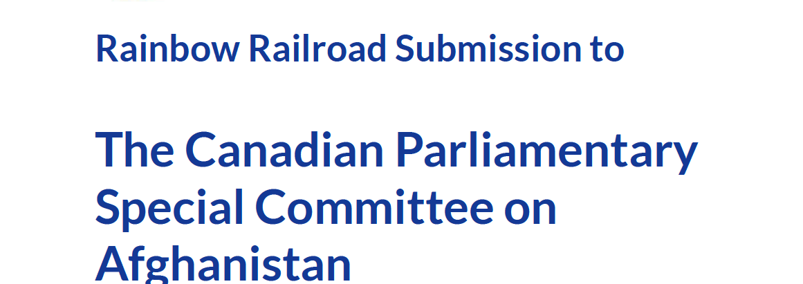 Rainbow Railroad Submission to the Canadian Parliamentary...