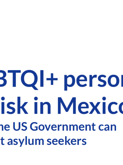 LGBTQI+ persons at risk in Mexico
